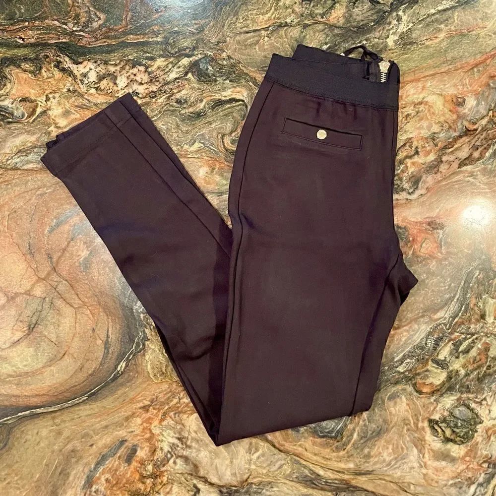 Juicy couture flat front dress pant size P/0 black